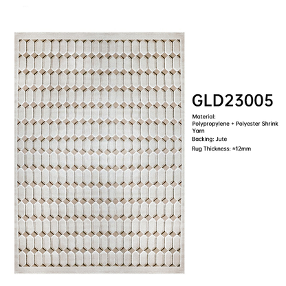 Blend Rug Letter Stripe Design for Living Room and Bedside DT-108