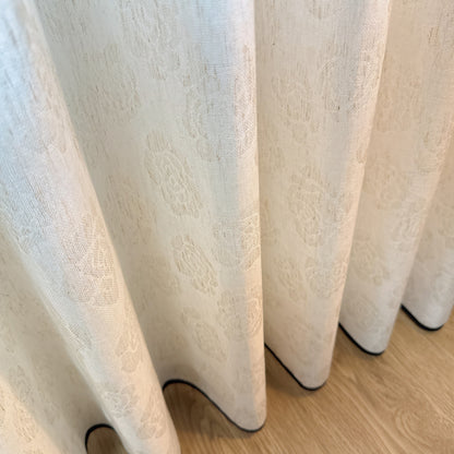 Rose Manor Sheer Curtains French Vintage Cotton Linen for Living Room SL-121