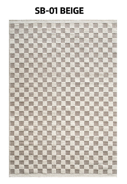 Premium Handcrafted Area Rugs - Living Room &amp; Bedroom | Stain-Resistant Non-Slip DT-103