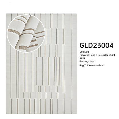 Blend Rug Letter Stripe Design for Living Room and Bedside DT-108