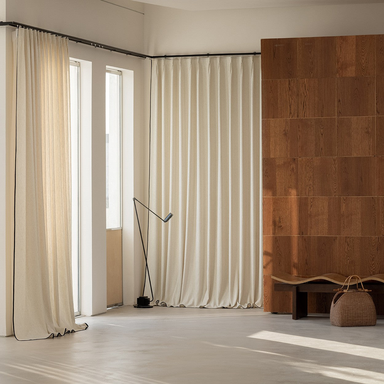 Japanese Cotton Linen Sheer Curtains for Bedroom and Living Room Privacy SL-110