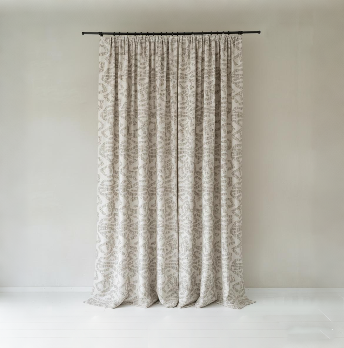 Mid-Century Geometric Curtains - Modern Art Style Drapes BCL-126