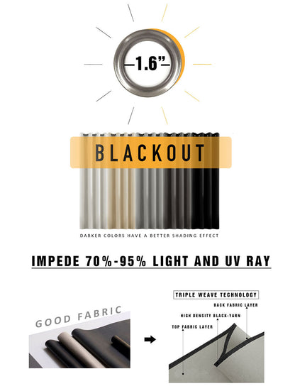 Reversible Blackout Curtains for Hotels Light Blocking Fabric BCL-101