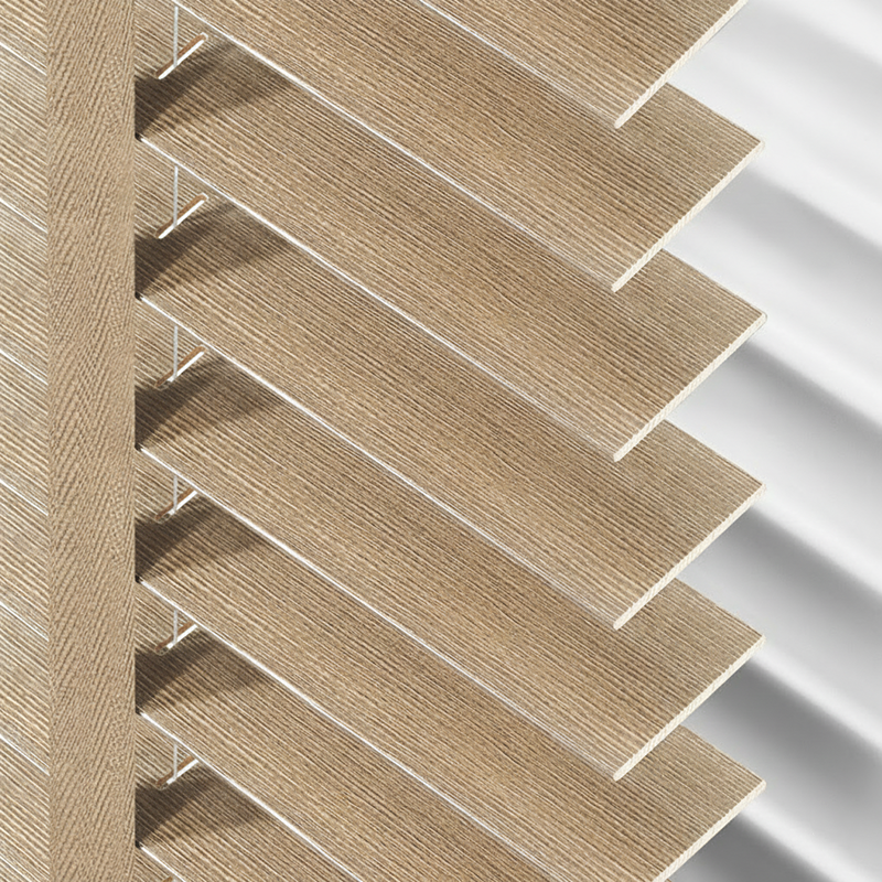 Wooden Venetian Blinds – Basswood Retro-Style Window Shades for Balcony, Study &amp; Bedroom BYL-003