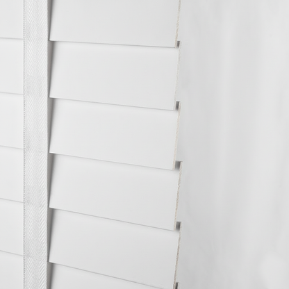 Wooden Venetian Blinds – Basswood Retro-Style Window Shades for Balcony, Study &amp; Bedroom BYL-003