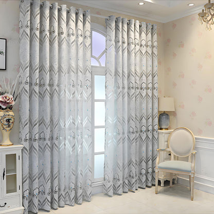 Thick Voile Curtains Sheer Light Filtering with European Jacquard SL-102