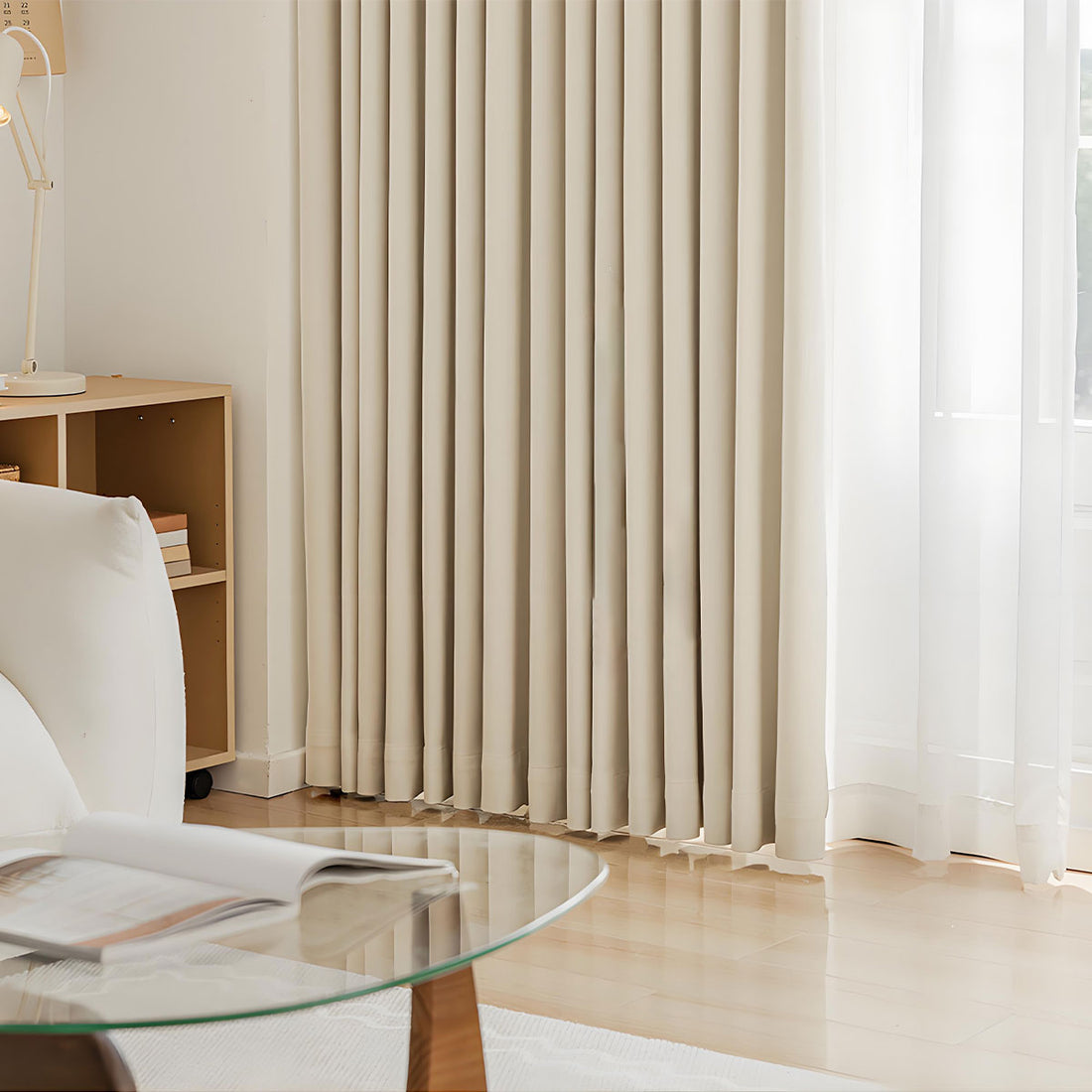 100% Blackout Sunproof Curtains UV &amp; Heat Blocking BCL-104
