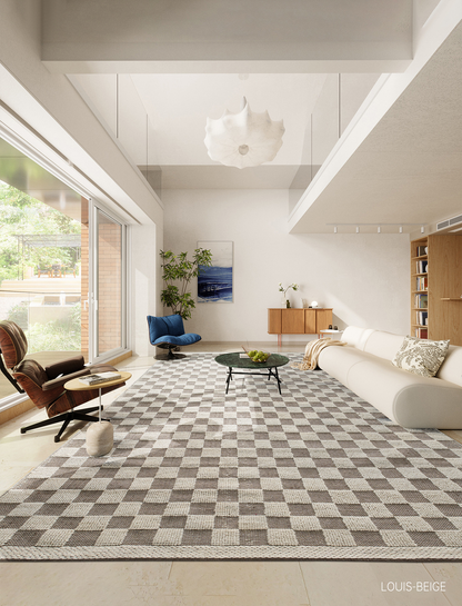 Premium Handcrafted Area Rugs - Living Room &amp; Bedroom | Stain-Resistant Non-Slip DT-103