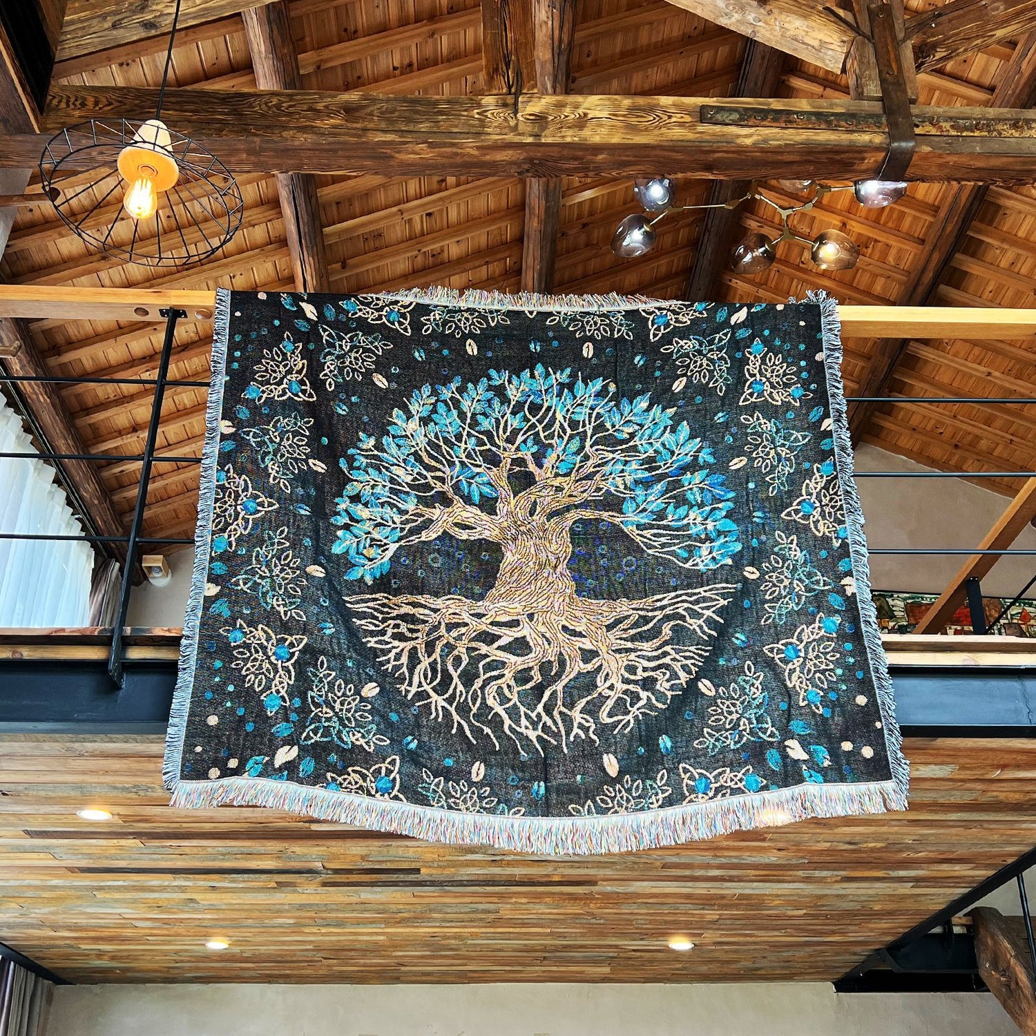 Boho Tribal Woven Blanket – Multi-Purpose Throw for Camping, Picnic, Sofa &amp; Home Décor BK-006