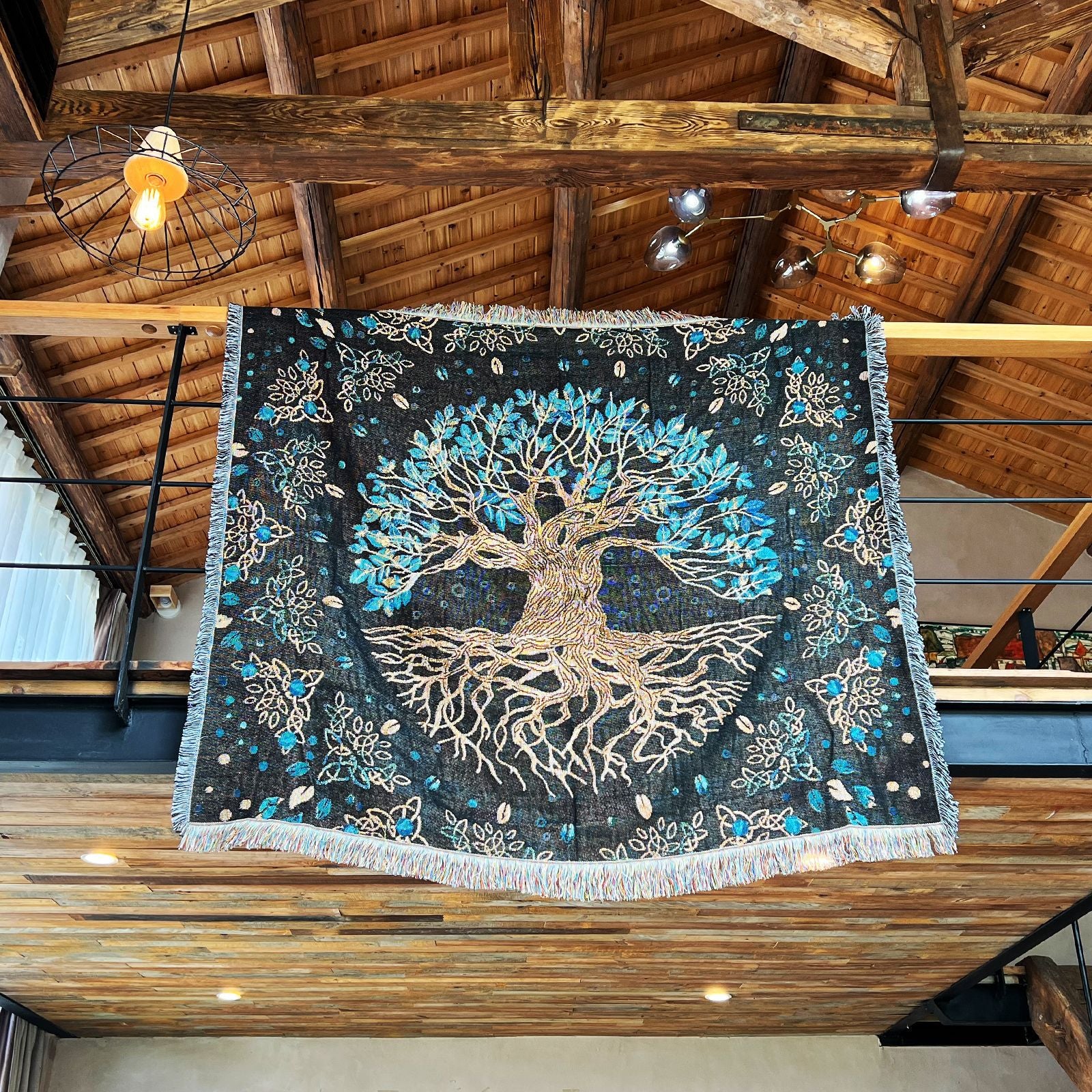 Boho Tribal Woven Blanket – Multi-Purpose Throw for Camping, Picnic, Sofa &amp; Home Décor BK-006