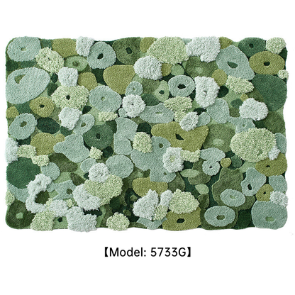 Forest Green Shag Rug - Easy Clean Stain Resistant Carpet for Aussie Living Rooms &amp; Bedrooms DT-104