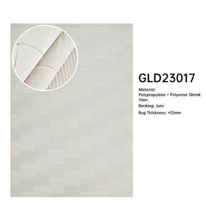 Blend Rug Letter Stripe Design for Living Room and Bedside DT-108