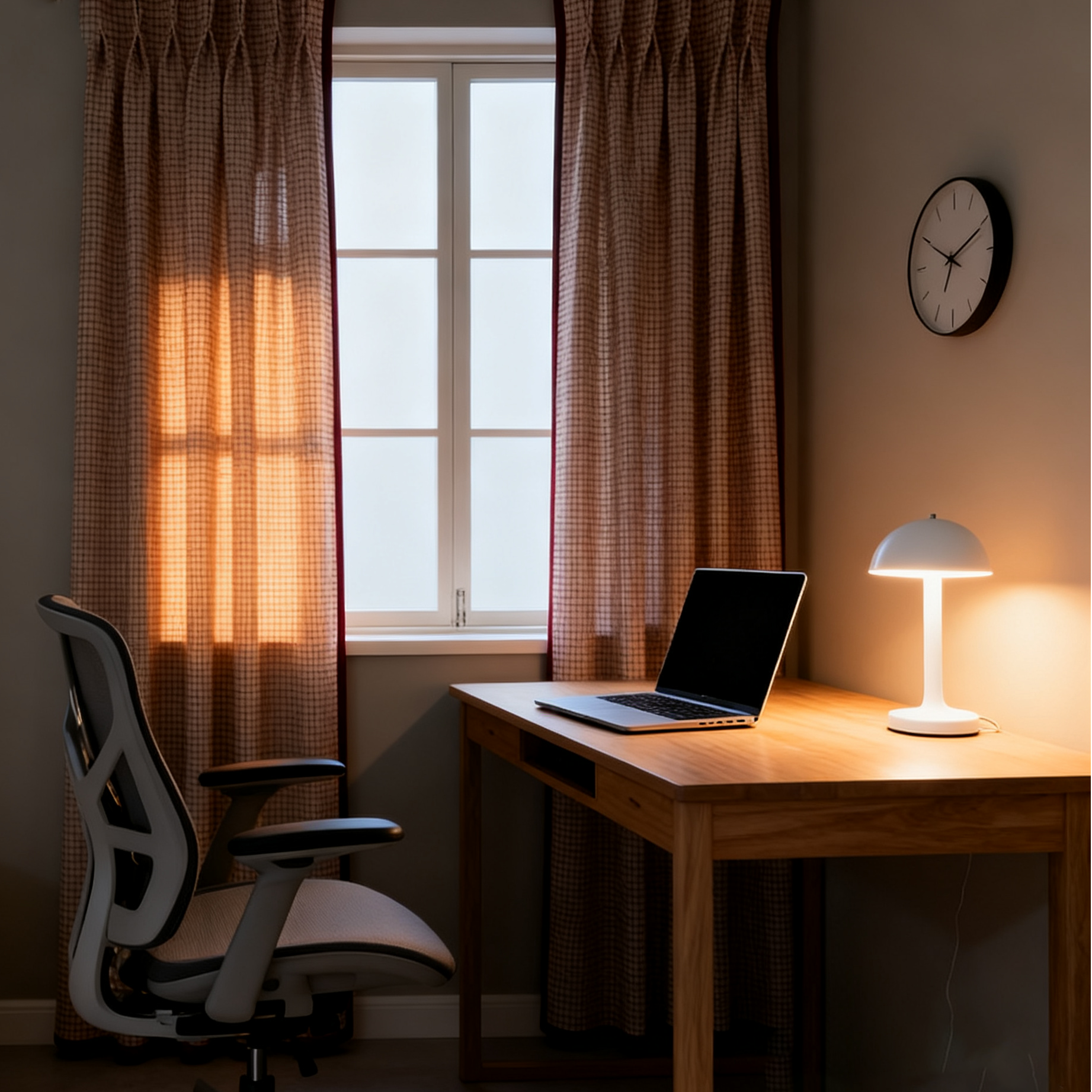 Refined Vintage Red Check Curtains - Textured Linen French Classic Plaid Drapes Home BCL-129