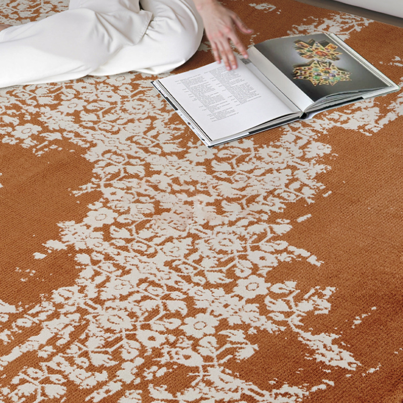 Mid-Century Living Room Rugs - Eco-Friendly Thick Warm Tone Carpet DT-106