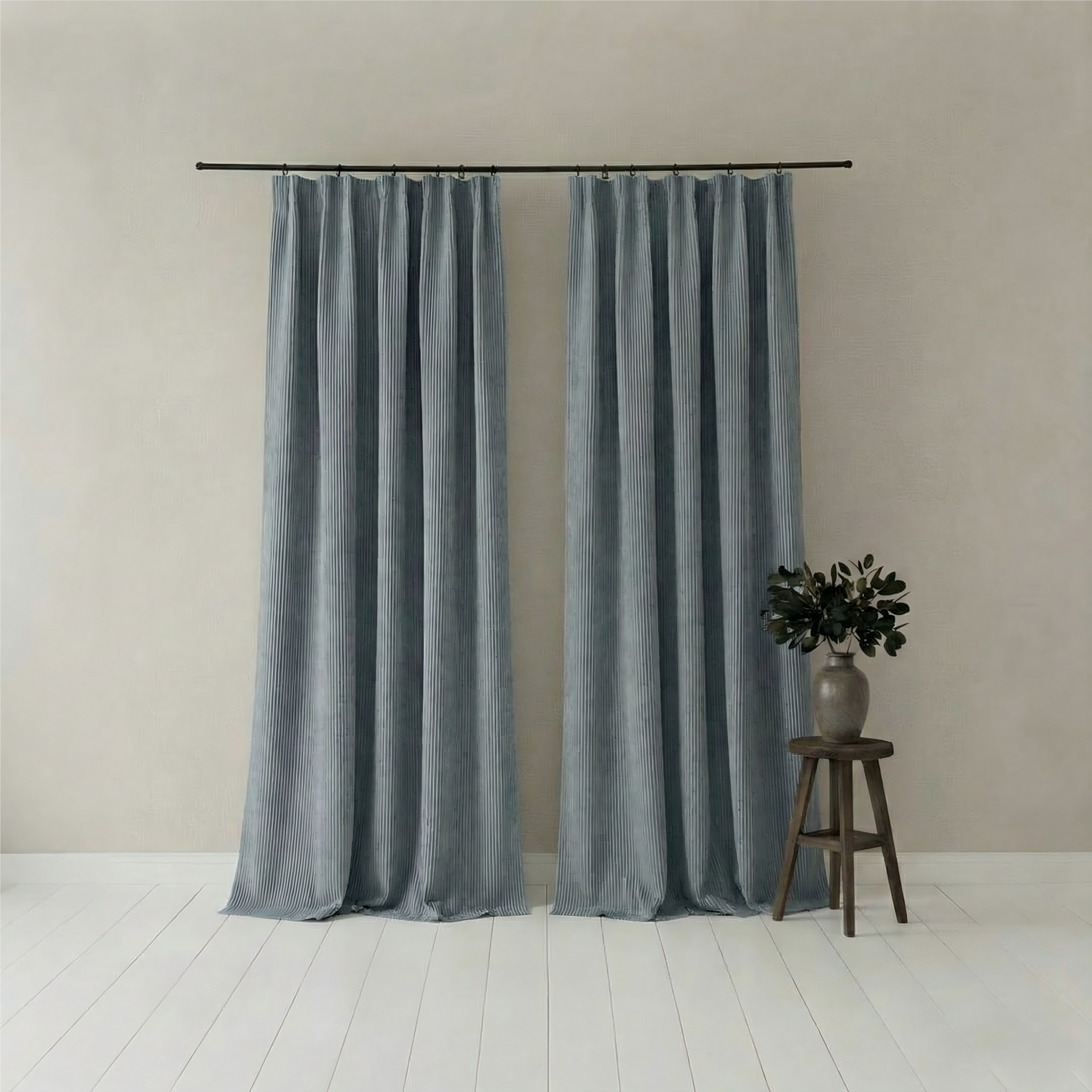 Troy Double-Sided Chenille Blackout Curtains for Bedroom and Living Room BCL-117