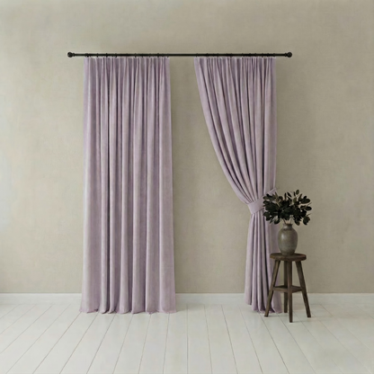 Cream Style Chenille Blackout Curtains Ultra Soft and Heat Insulating BCL-116