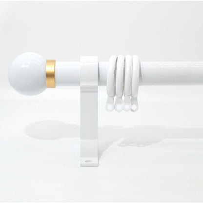 Curtain Rod Set - Heavy Duty Steel Alloy Single/Double Rail Silent Track CLPJ-104