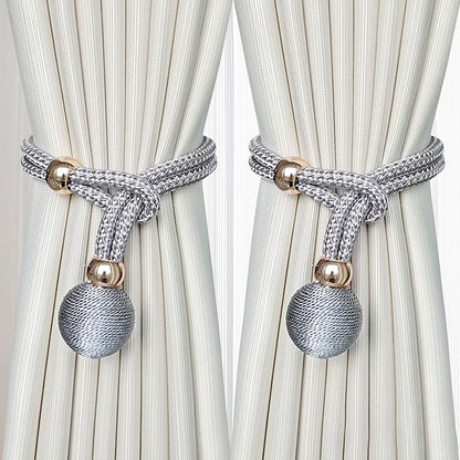 2 PCS Pull-Cord Curtain Tiebacks | Adjustable Holdbacks CLPJ-102