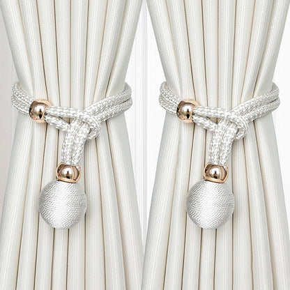 2 PCS Pull-Cord Curtain Tiebacks | Adjustable Holdbacks CLPJ-102
