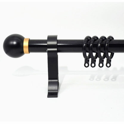 Curtain Rod Set - Heavy Duty Steel Alloy Single/Double Rail Silent Track CLPJ-104