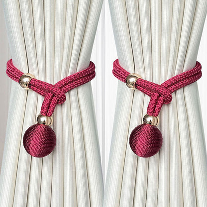 2 PCS Pull-Cord Curtain Tiebacks | Adjustable Holdbacks CLPJ-102