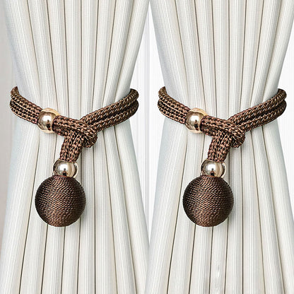 2 PCS Pull-Cord Curtain Tiebacks | Adjustable Holdbacks CLPJ-102