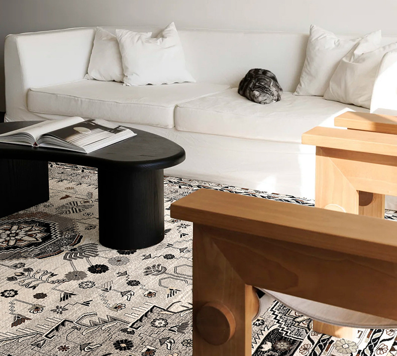 Vintage Persian Carpet Premium Thick Pile Non Slip for Living Room and Study DT-112