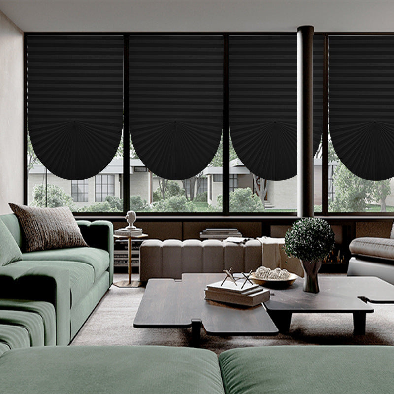 No Drill Semi Sheer Pleated Blinds Easy Face Fix Filter Light AU BZL-101