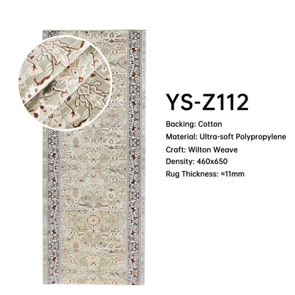 Persian Runner Rugs - Luxury Formaldehyde-Free Hallway Carpet Non-Slip DT-113