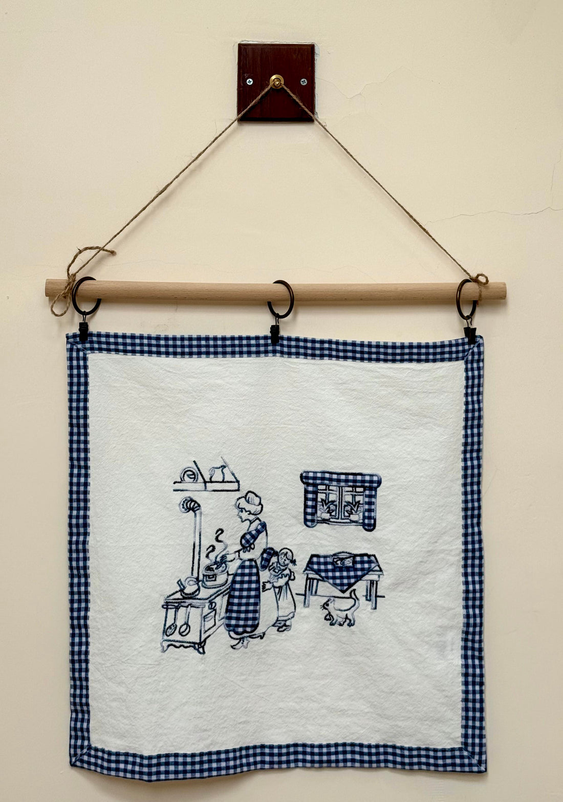 Curtainist x Chiya “Danish Life” Cotton-Linen Napkin — Food-Contact Friendly, Multi-Use as Food Cover, Placemat, or Wall Hanging