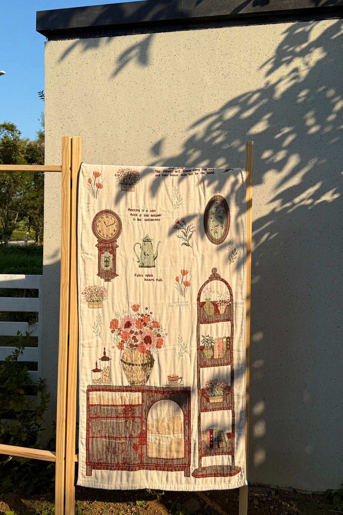 Curtainist x Chiya “Roman Holiday” Designer Collection Bath Towel – Long-Staple Cotton, Multi-Use as Tapestry, Shawl, or Door Curtain