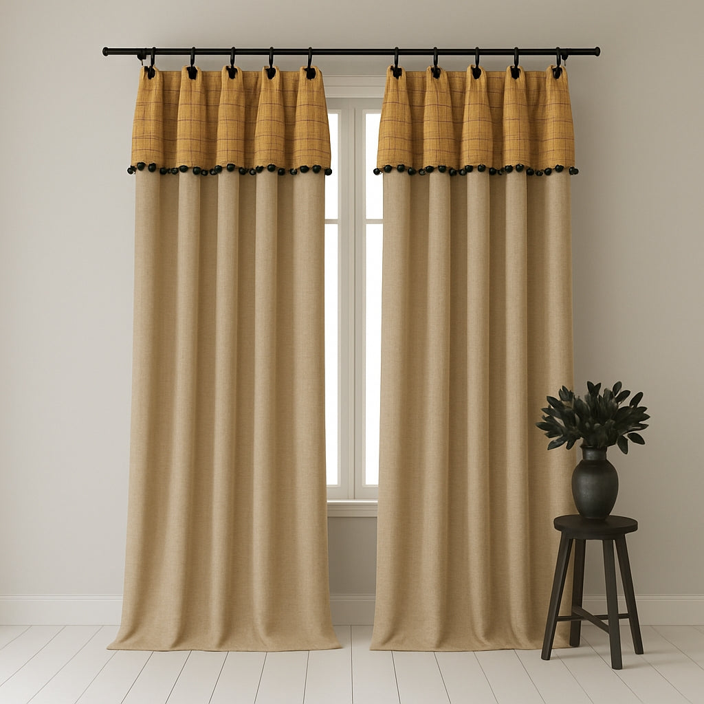 Vintage Mallard Color Curtains BCL-148