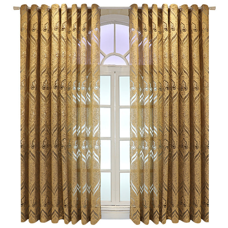 Thick Voile Curtains Sheer Light Filtering with European Jacquard SL-102