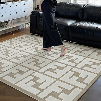 Blend Rug Letter Stripe Design for Living Room and Bedside DT-108