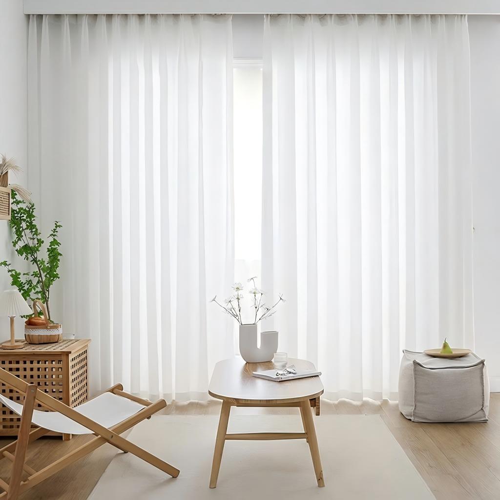 Phantom Sheer Curtains for Living Room, Bedroom, and Balcony Windows SL-114