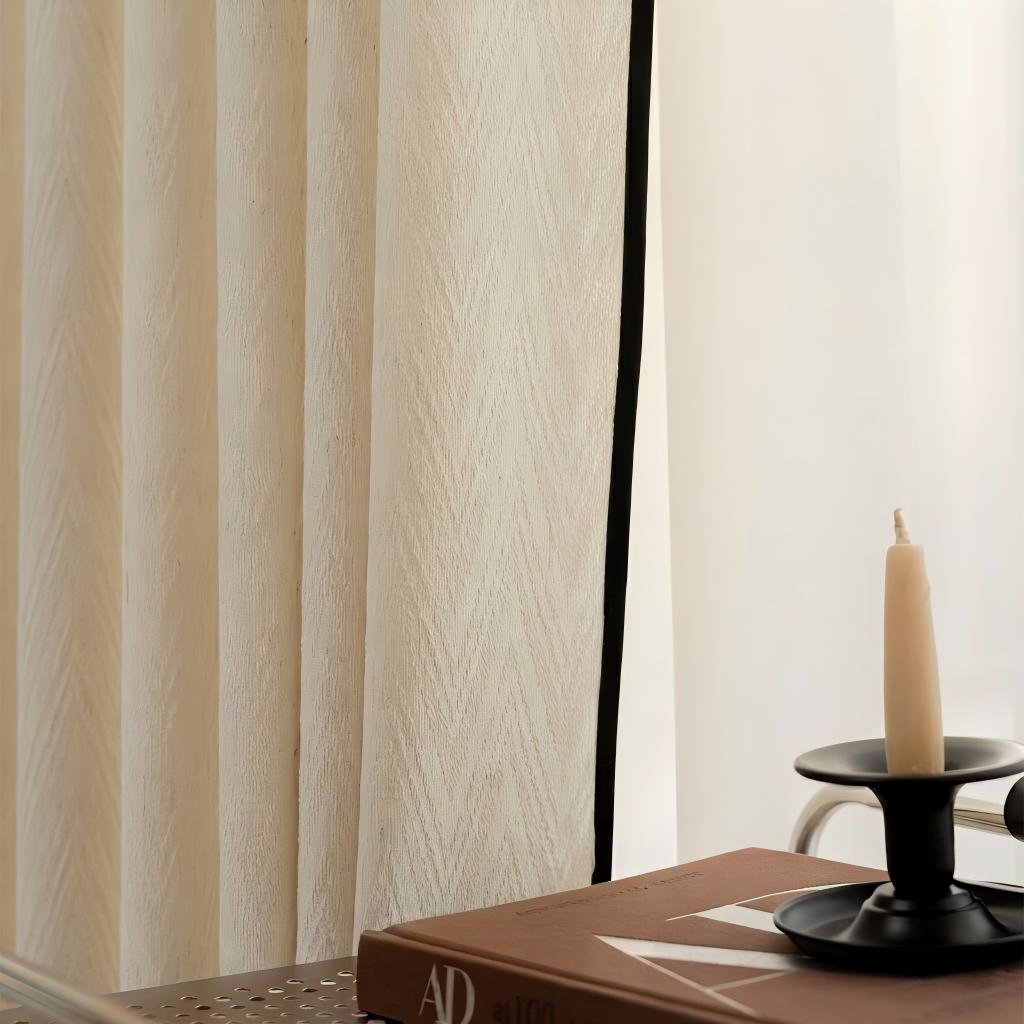 Japanese Cotton Linen Sheer Curtains for Bedroom and Living Room Privacy SL-110
