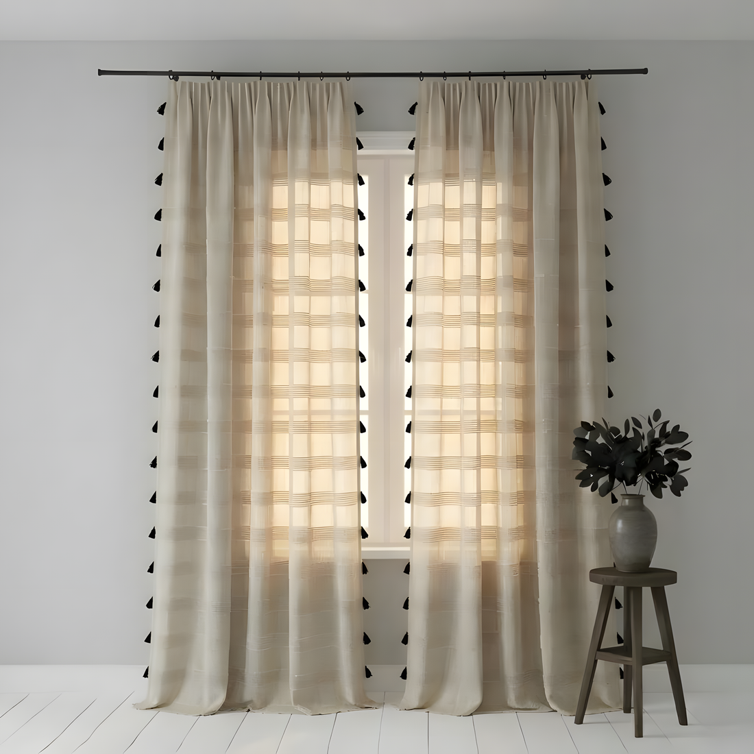 French Vintage Curtains Elegant Classic Design BCL-134