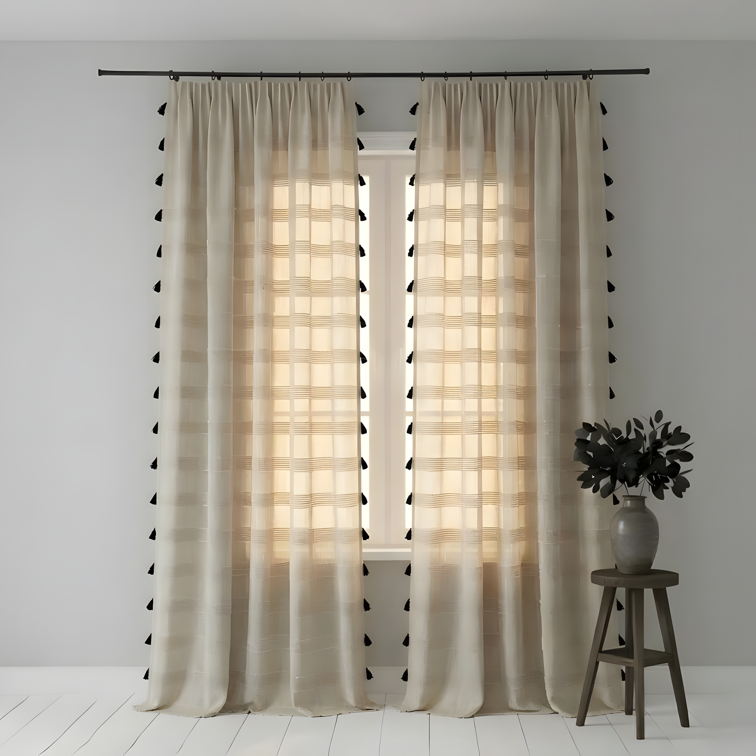 French Vintage Curtains Elegant Classic Design BCL-134