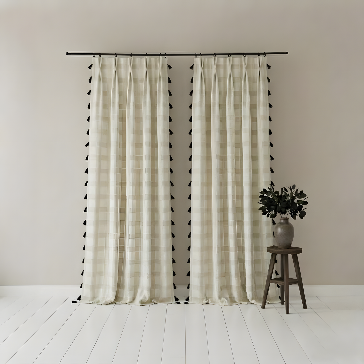French Vintage Curtains Elegant Classic Design BCL-134